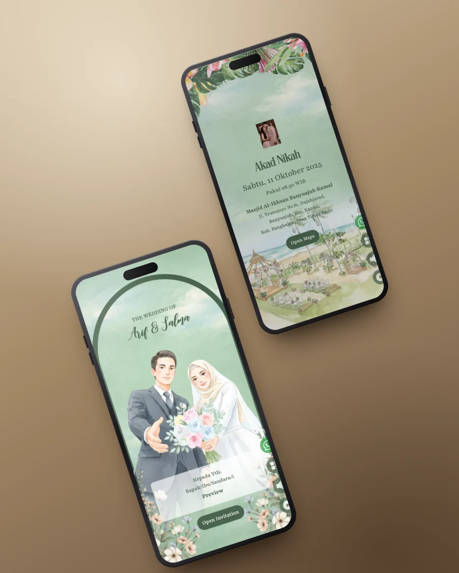 Pratinjau template Zaitun